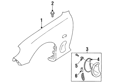 Mazda FD01-52-111D Fender