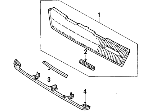 Mazda HE21-52-81X Filler Panel