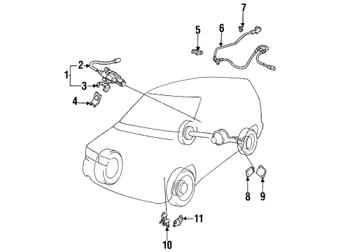 Mazda LA31-43-711 Speed Sensor LA31-43-711 Mazda Speed Sensor