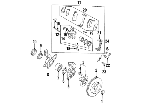 Mazda GA2A-33-998 Guide Pin