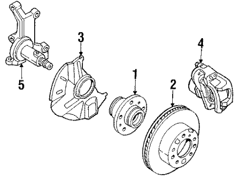 Mazda LAY3-33-98ZR Caliper