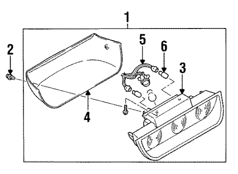 LB83-51-593 Mazda Lens & Housing