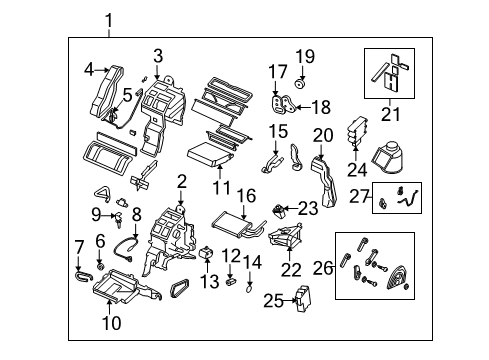 Mazda GK3M-61-764A Ambient Temperature Sensor