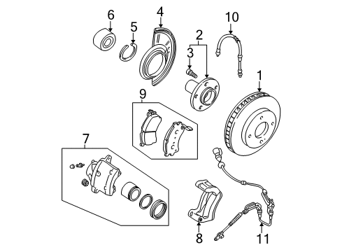 Mazda EC02-43-71YK Rear Speed Sensor Mazda EC02-43-71YK Rear Speed Sensor