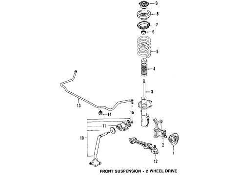 Mazda LA25-34-156 Bushings Mazda LA25-34-156 Bushings