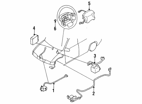 Mazda LB22-57-K2YF Impact Sensor LB22-57-K2YF Mazda Impact Sensor