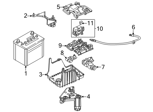 Mazda KR9P-67-K30 Wiring, Battery Mazda KR9P-67-K30 Wiring, Battery