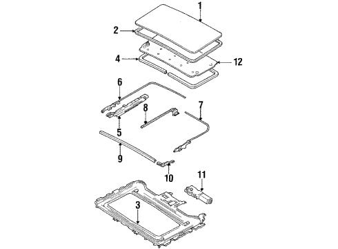 Mazda FB0369833C Guide Rail