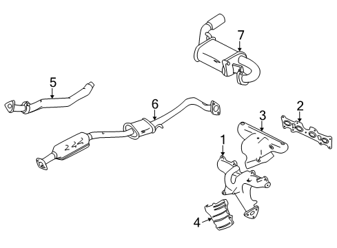 Mazda BP4Y-20-520A Preconverter Gasket