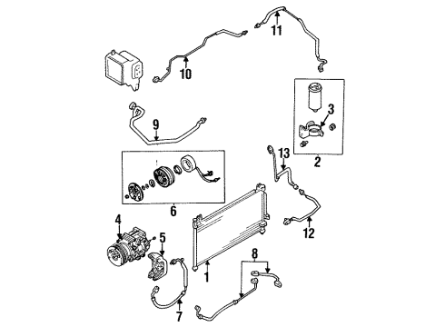 Mazda BPD315811 Compressor Mount Bracket