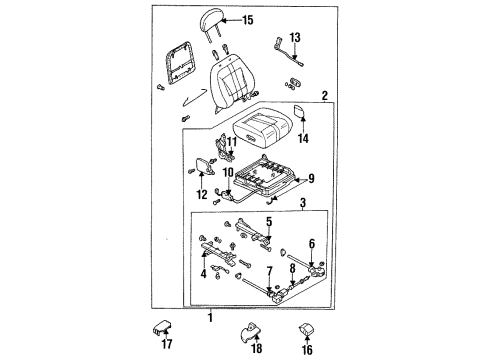 Mazda H38188636 Slide Assembly