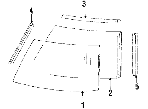 Mazda 8AB2-50-870 Molding 8AB2-50-870 Mazda Molding