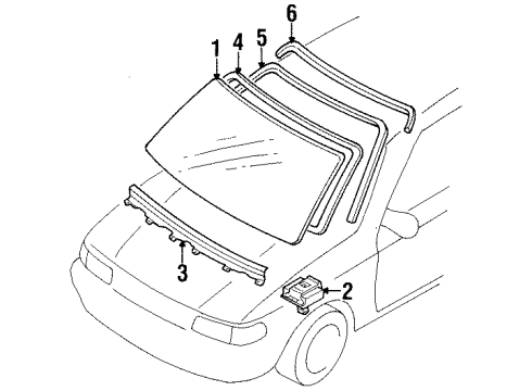 BW5B-50-601A Mazda Reveal Molding