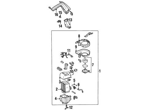 Mazda LB83-61-870B Evaporator Assembly LB83-61-870B Mazda Evaporator Assembly