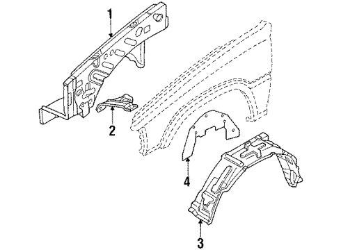 Mazda UC86-56-140 Fender Liner