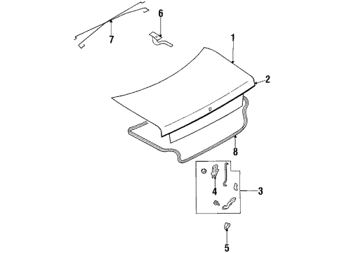 Mazda H260-50-941 Molding