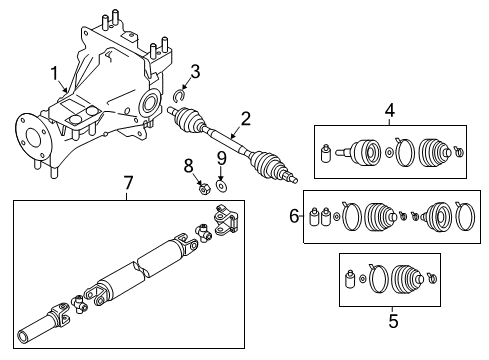 Mazda P015-25-123 Drive Shaft Assembly Bolt P015-25-123 Mazda Drive Shaft Assembly Bolt