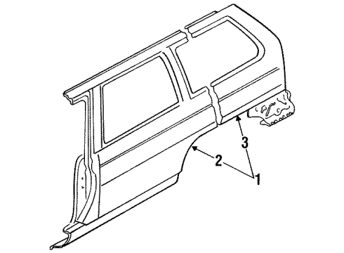 LAY2-71-40XD Mazda Rear Panel