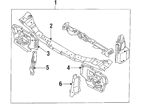 Mazda FB01-53-100N Radiator Support