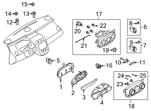 Mazda EG2455471E Instrument Cluster