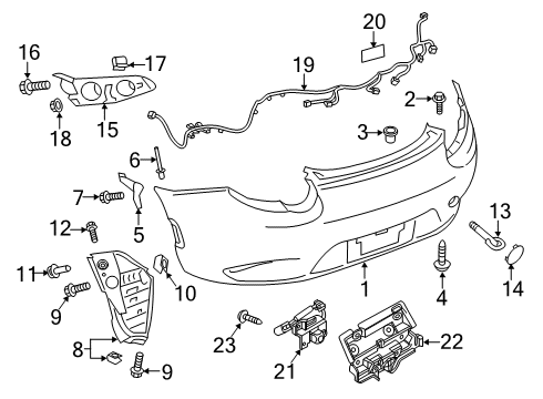 Mazda N243-50-2G2 Bumper Cover Seal