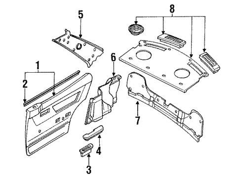 Mazda UB406937032 Armrest