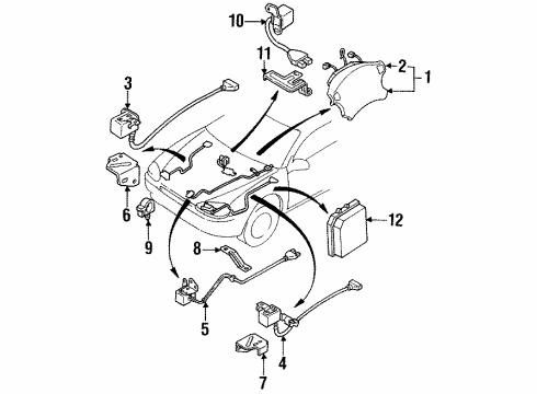 Mazda EA70-57-K7X-02 Passenger Air Bag
