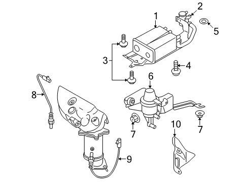 Mazda AJ95-13-890A PCV Valve