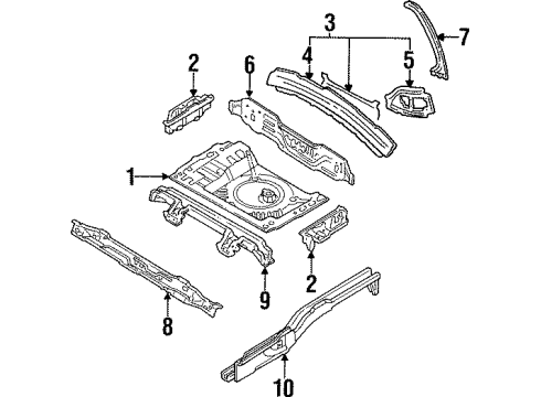 Mazda B467-53-940D Rear Body Panel