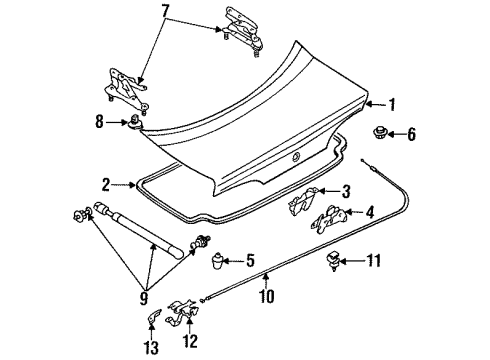 Mazda GA2A-56-861 Handle