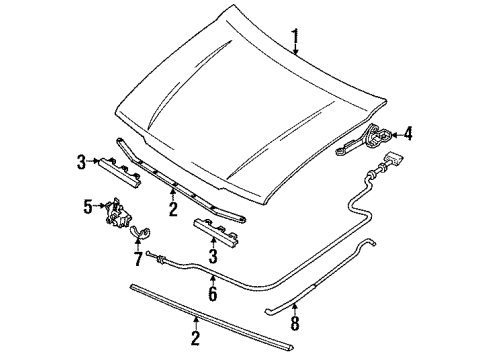 Mazda BB0S-52-310B Hood