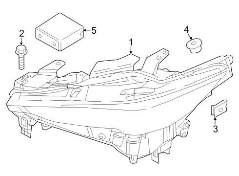 Mazda KPF1-51-225A Unit, Leveling-Head Lamp Mazda KPF1-51-225A Unit, Leveling-Head Lamp
