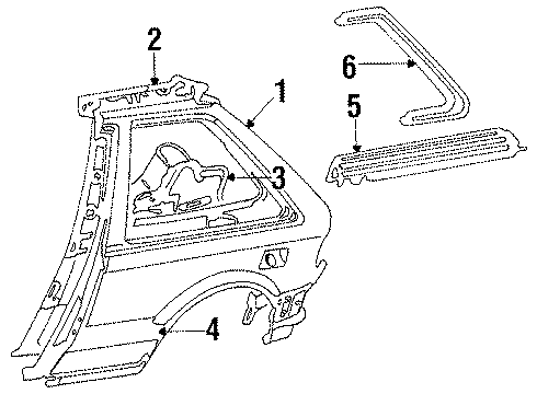 Mazda B097-50-520 Drip Molding