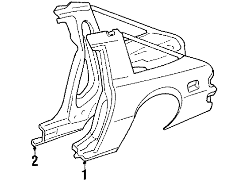 Mazda FA01-50-685 Molding