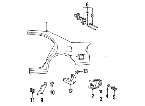 Mazda BC1D-56-880 Release Cable
