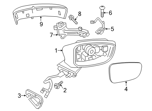 Mazda GDDC-69-121 Mirror Mazda GDDC-69-121 Mirror