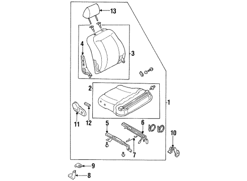Mazda BR7288153A Adjuster