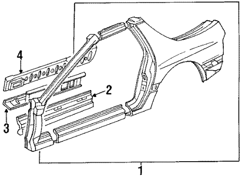 Mazda FCY171271B Outer Rocker