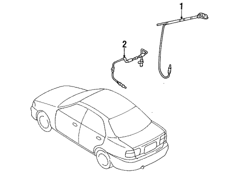 Mazda BC1D-66-930C Antenna