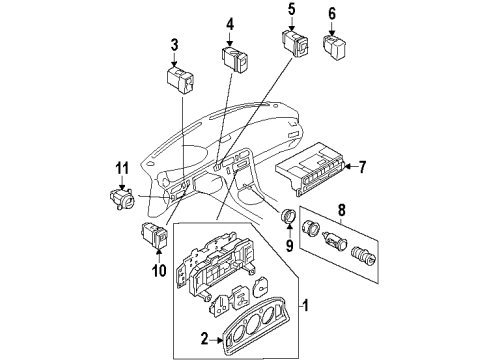 Mazda GA2B66340B Switch