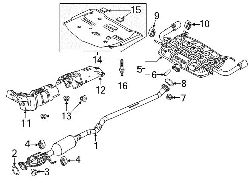 PY68-20-55X Mazda Catalytic Converter