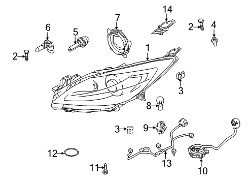 BBM6-51-041M Mazda Composite Headlamp