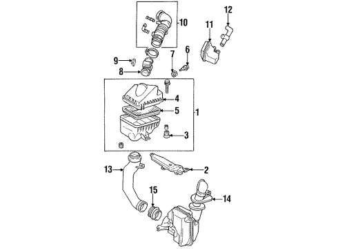 Mazda B3H7-13-215R-00 Mass Air Flow Sensor