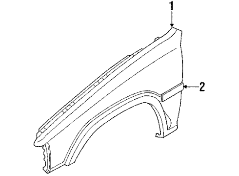Mazda UB40-52-111E Fender