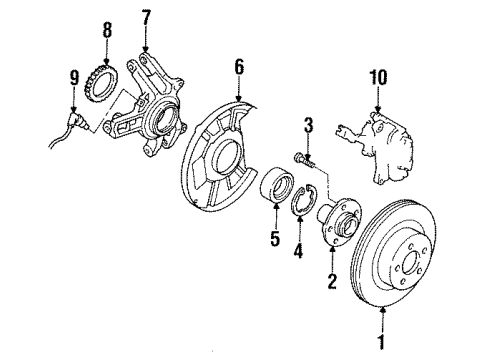 Mazda FDZ3-33-23Z Caliper
