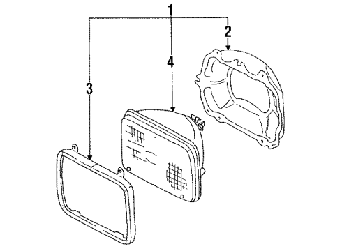 Mazda UT30-51-031 Headlamp Assembly