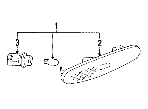Mazda GA2A-51-5F0A Side Marker Lamp