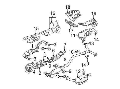 L332-20-55XC Mazda Catalytic Converter