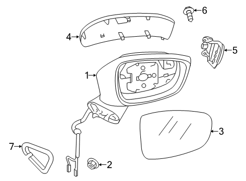 Mazda GJS1-69-181G Mirror
