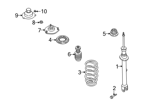 Mazda T043-28-007 Stiffener T043-28-007 Mazda Stiffener